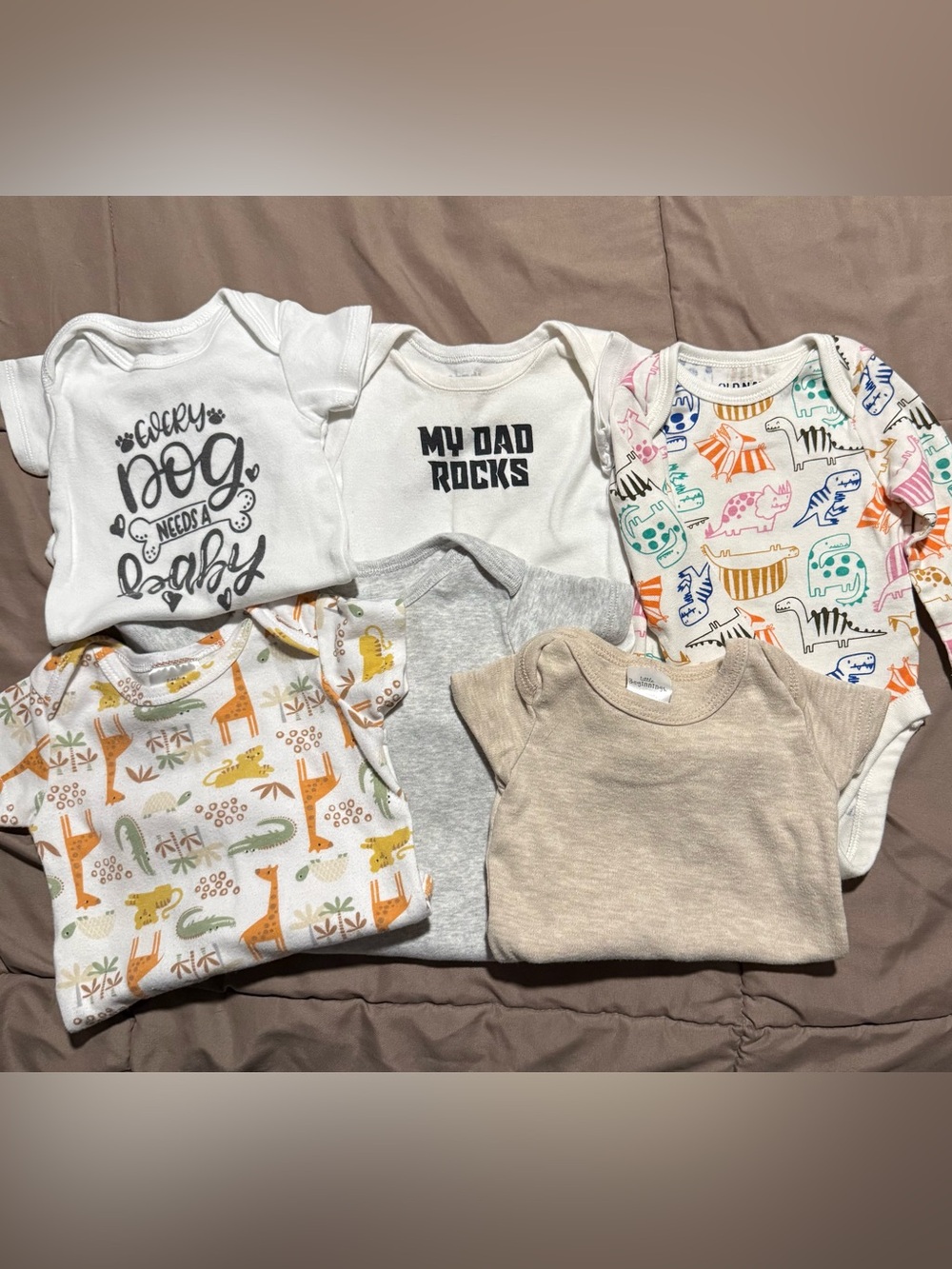 Baby Onesie Bundle with Animal Prints 0-3
